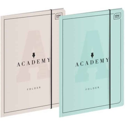 Teczka kartonowa z gumką Interdruk Academy Pastel A4+