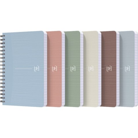 Kołozeszyt Oxford My Rec'Up 9x14cm/90k kratka mix kolorów