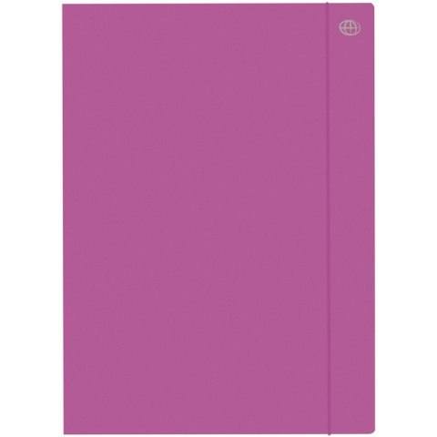 TECZKA KARTONOWA Z GUMKĄ A4+ FIOLETOWA