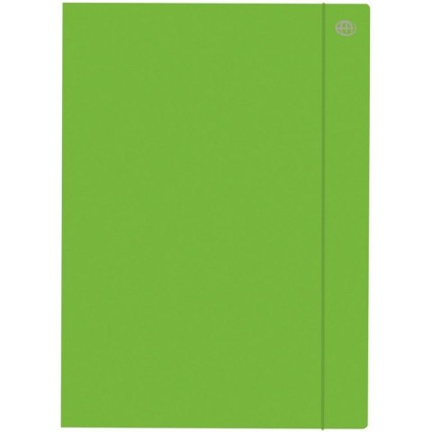 TECZKA KARTONOWA Z GUMKĄ A4+ ZIELONA