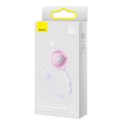 Kabel BASEUS Bright Mirror 3 USB-A-micro USB/Lightning/USB-C 1.1m (fioletowy)