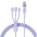 Kabel BASEUS Flash Series 2 USB-C-3w1 1.5m (fioletowy)