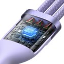 Kabel BASEUS Flash Series 2 USB-C-3w1 1.5m (fioletowy)