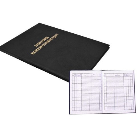 Dziennik korespondencyjny A4 300 kartek czarny