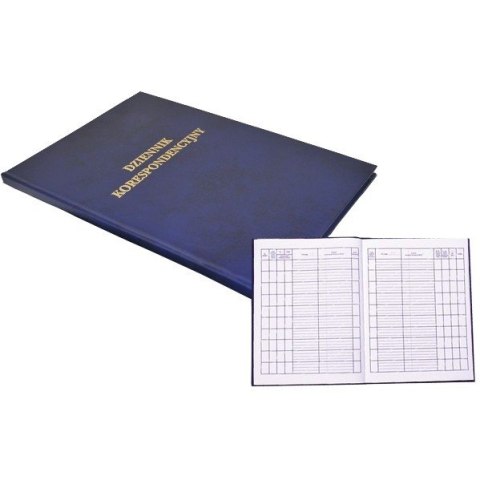 Dziennik korespondencyjny A4 300 kartek granatowy