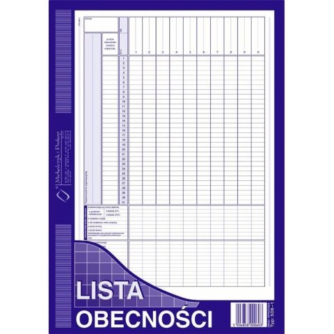 LISTA OBECNOŚCI A4 (OFFSET)