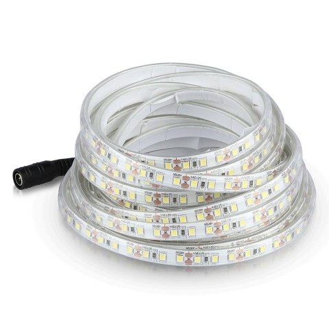 Taśma LED V-TAC SMD2835 1200LED 24V IP65 2xPCB rękaw 10mb 7,5W/m 120LED/m VT-2835-7.5 4000K 750lm