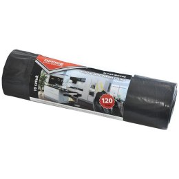 Worki na śmieci Office Products 120L LDPE z taśmą czarne (10)