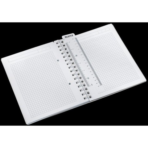 Kołonotatnik Leitz Wow A5/80k kratka niebieski