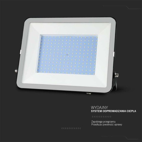 Projektor LED V-TAC 300W SAMSUNG CHIP PRO-S czarny VT-44300 4000K 26390lm 5 lat gwarancji