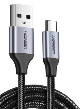 Kabel USB do USB-C QC3.0 UGREEN US288 2m z aluminiową wtyczką (czarny)