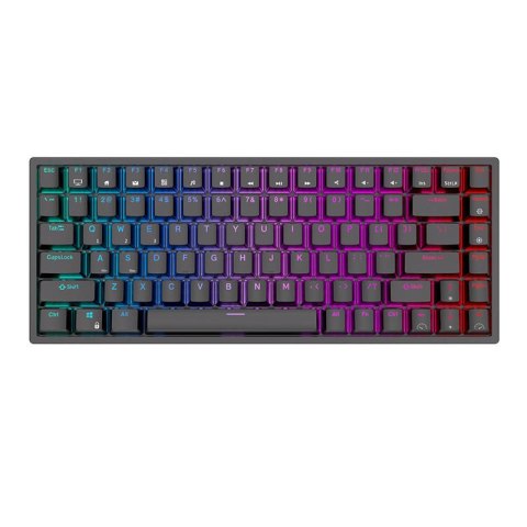 Klawiatura mechaniczna Royal Kludge RK84 RGB, Red switch (czarna) (QWERTY)