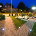 Oprawa gruntowa ogrodowa najazdowa kwadrat stal szczotkowana GU10 IP65 V-TAC VT-7677