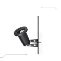 Oprawa gruntowa ogrodowa wbijana aluminium GU10 czarna IP65 V-TAC VT-7701 3 lata gwarancji