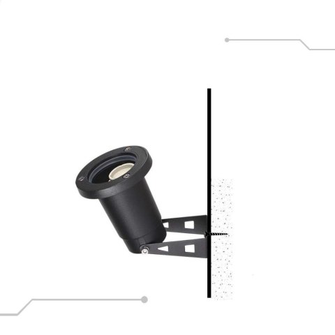 Oprawa gruntowa ogrodowa wbijana aluminium GU10 czarna IP65 V-TAC VT-7701 3 lata gwarancji