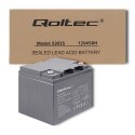 Qoltec Akumulator AGM | 12V | 45Ah | Bezobsługowy | Mocny | LongLife | do UPS, kampera, łodzi, pieca