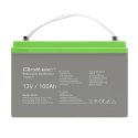 Qoltec Akumulator żelowy Deep Cycle | 12V | 100Ah | 30.5kg | Bezobsługowy | Professional | LongLife | PV, UPS, kamper