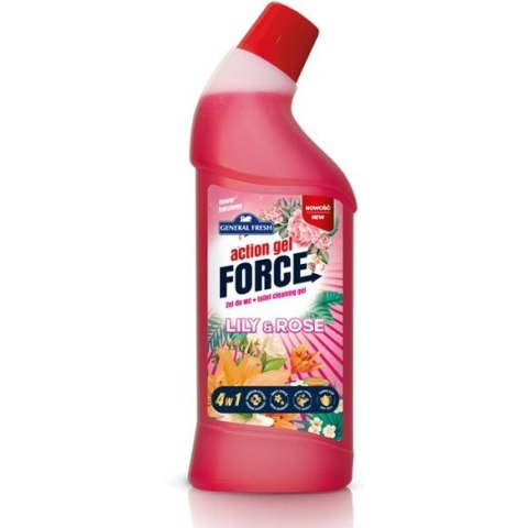Żel do WC Force Action Gel 1L kwiat