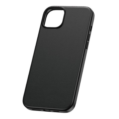 Etui BASEUS Fauxther Series do iPhone 15 Pro Max (czarne)