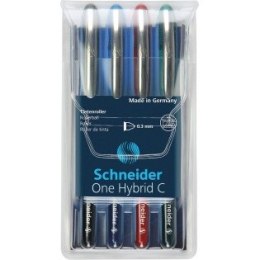 Pióra kulkowe Schneider One Hybrid C 0.3mm 4 kolory