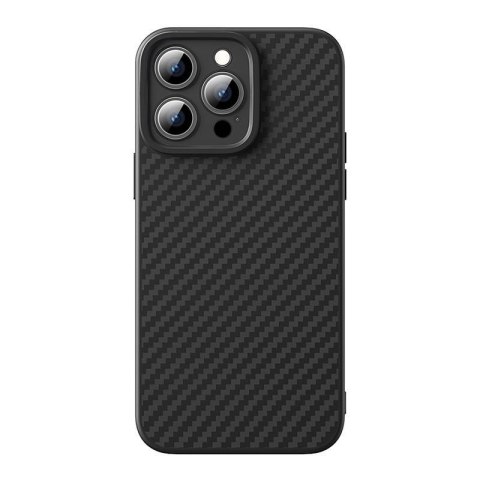 Zestaw ochronny BASEUS Synthetic Fiber do iPhone 15 Pro etui+szkło