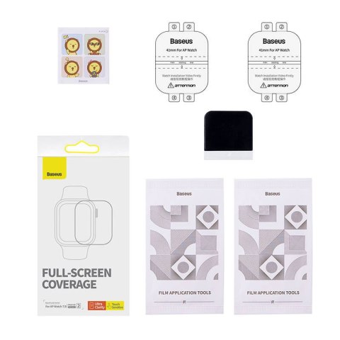Folia ochronna BASEUS NanoCrystal 41mm do Apple Watch 7/8