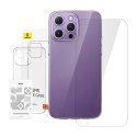Etui BASEUS iPhone 14 Pro Max zestaw (przezroczyste)