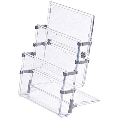 STOJAK NA ULOTKI A4 2 KIESZENIE