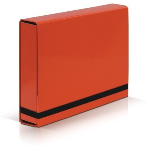 Teczka kartonowa z gumką VauPe Caribic Box A4/50mm czerwona