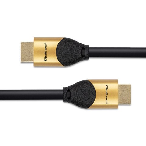 Qoltec Kabel HDMI v2.1 Ultra high speed 8K | 60Hz | 26AWG | GOLD | 5m
