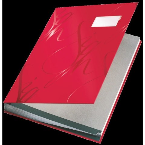 TECZKA DO PODPISU LEITZ 18 PRZEKŁADEK CZERWONA