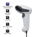 Qoltec Skaner czytnik kodów kreskowych 1D | matryca CCD | USB | Biały