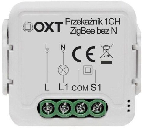 Moduł OXT mini przekaźnik 1 obw. bez N ZigBee TUYA T271