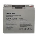 Qoltec Akumulator AGM | 12V | 20Ah | Bezobsługowy | Wydajny | LongLife | do UPS, skutera