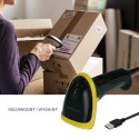 Qoltec Skaner czytnik kodów kreskowych i QR | 1D 2D | USB