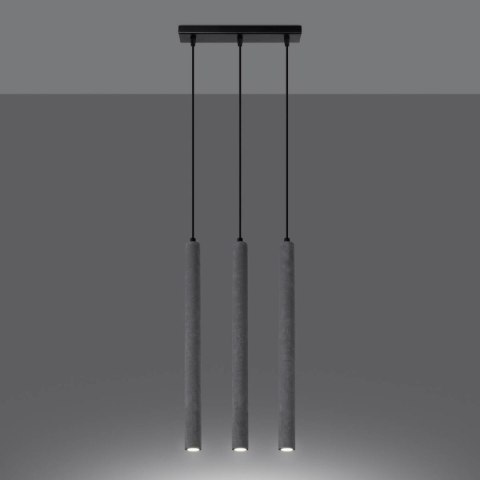 Lampa wisząca PASTELO 3L beton