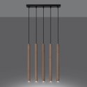 Lampa wisząca PASTELO 5L drewno