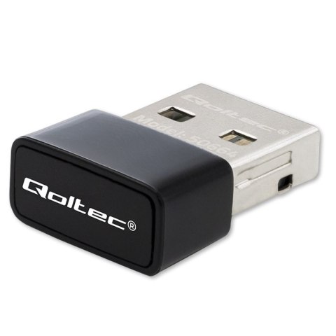 Qoltec Ultraszybki bezprzewodowy Mini Adapter USB Wi-Fi | standard AC | 650Mbps