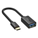 Adapter UGREEN USB-A-USB-C USB 3.0 OTG 15cm (czarny)