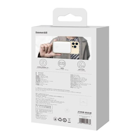 Powerbank BASEUS Magnetic Mini 10000mAh 20W MagSafe (biały)
