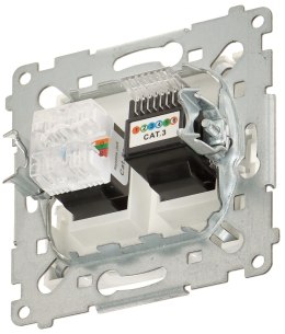 GNIAZDO KOŃCOWE RJ-45 + RJ-12 D5T.01/11-SIMON54