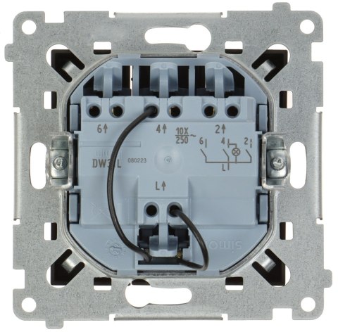 ŁĄCZNIK POTRÓJNY Z PODŚWIETLENIEM DW31L.01/49-SIMON54 250 V 10 A