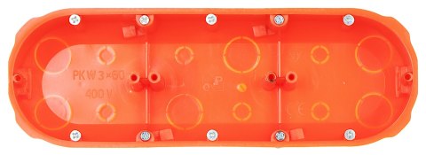 PUSZKA PODTYNKOWA POTRÓJNA PK-3X60/K-G/EPN Elektro-Plast