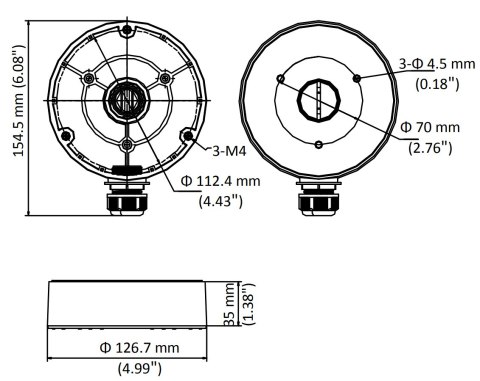 UCHWYT KAMERY DS-1280ZJ-DM8 Hikvision