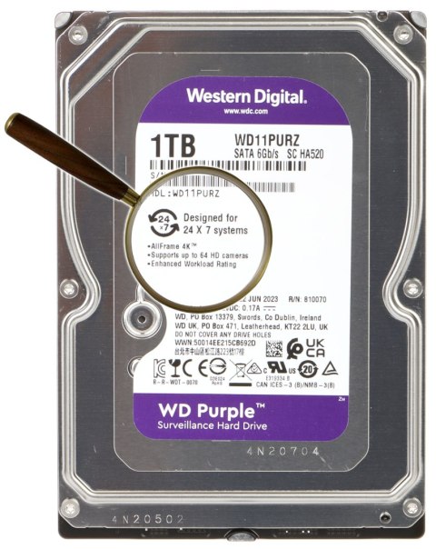 DYSK DO REJESTRATORA HDD-WD11PURZ 1TB 24/7 WESTERN DIGITAL