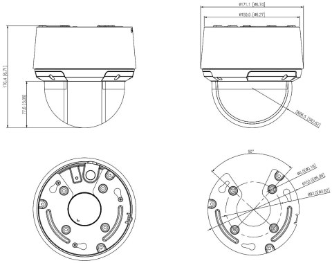 KAMERA IP SZYBKOOBROTOWA SD4A425DB-HNY WizSense - 3.7 Mpx 5 ... 125 mm DAHUA
