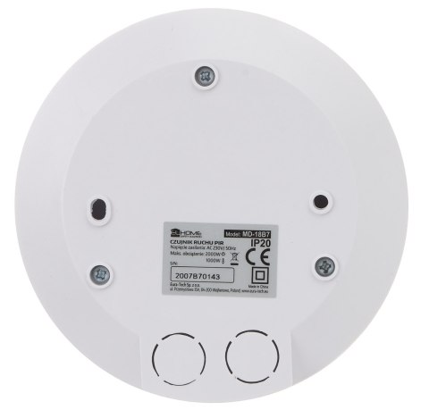CZUJKA PIR MD-18B7 AC 230V DO STEROWANIA OŚWIETLENIEM EL HOME