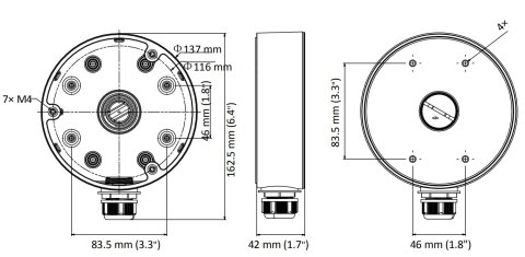 UCHWYT KAMERY DS-1280ZJ-PT6 Hikvision