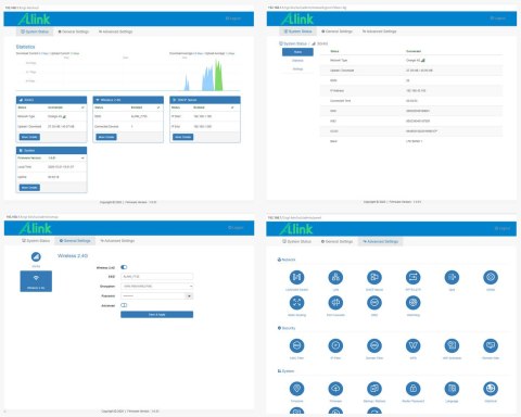PUNKT DOSTĘPOWY 4G LTE +ROUTER ALINK-MR920 2.4 GHz 300 Mb/s ALINK