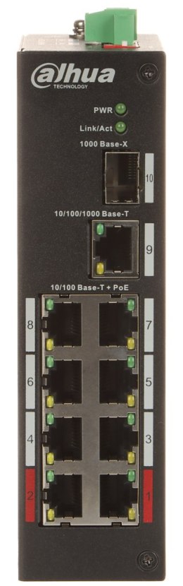 SWITCH PRZEMYSŁOWY POE PFS3110-8ET-96-V2 8-PORTOWY SFP DAHUA